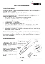 Rehau RAUTOOL L1 Instruction Manual предпросмотр