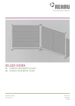 Preview for 1 page of Rehau Relazzo R24600 Screen Technical Information