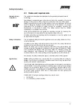 Preview for 11 page of REHM FOCUS.ARC P 250 Operating Instructions Manual