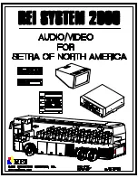 Предварительный просмотр 1 страницы REI system 2000 Tech  Manual