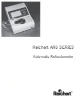 Reichert AR6 Series Manual preview