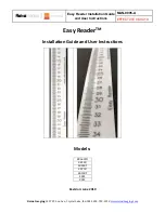 Reina Easy Reader ER66SPH Installation Manual And User Instructions preview