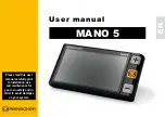 Preview for 1 page of Reinecker MANO 5 User Manual