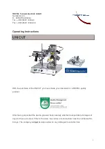 Preview for 1 page of REITEL UNICUT Operating Instructions Manual