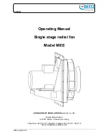 REITZ MEE Operating Manual preview