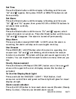 Preview for 2 page of REIZEN LCD Alarm Clock Instructions For Use