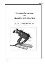 Reka TR 70 LCD Series Operating Instructions Manual preview