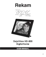 Предварительный просмотр 17 страницы Rekam DejaView HD-800 User Manual