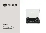 REKKORD AUDIO F 300 Operating Manual preview