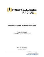 Rekluse Motor Sports RadiusCX Clutch Installation & User Manual preview