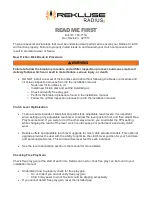 Preview for 1 page of Rekluse Core EXP 3.0 TorqDrive Installation & User Manual