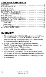 Preview for 2 page of Rekluse CoreManual TorqDrive Installation & User Manual