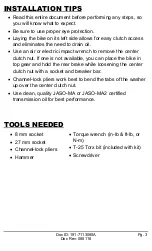 Preview for 3 page of Rekluse CoreManual TorqDrive Installation & User Manual