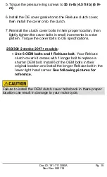 Preview for 15 page of Rekluse CoreManual TorqDrive Installation & User Manual