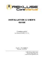 Rekluse CoreManual Installation & User Manual preview