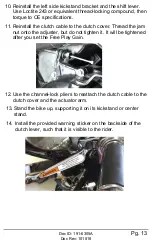 Preview for 13 page of Rekluse RADIUSX BMW F650 Installation Manual