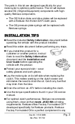 Preview for 3 page of Rekluse RadiusX Clutch Installation & User Manual