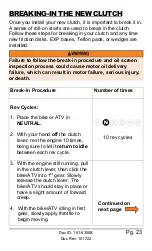 Preview for 23 page of Rekluse RadiusX Clutch Installation & User Manual