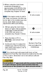 Preview for 24 page of Rekluse RadiusX Clutch Installation & User Manual