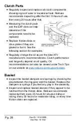 Preview for 28 page of Rekluse RadiusX Clutch Installation & User Manual