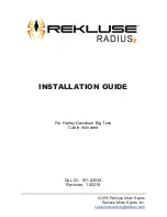 Rekluse RADIUSX Installation Manual preview