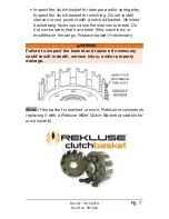 Preview for 9 page of Rekluse TorqDrive Clutch Pack Installation & User Manual