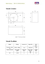 Preview for 6 page of Rektor makina RM 1F User Manual