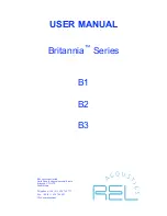 REL Acoustics Britannia B1 User Manual preview