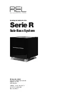 REL Acoustics Serie R Operating Instructions Manual preview