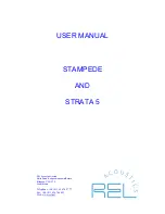 Предварительный просмотр 1 страницы REL Acoustics Stampede User Manual