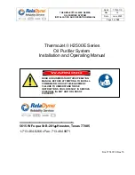 RelaDyne THERMOJET H-2500E Series Installation And Operating Manual preview