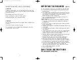 Preview for 3 page of Relaxor FM14B Happy Feet Owner'S Manual & Operating Instructions