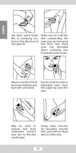 Предварительный просмотр 12 страницы RelaxVital EpilTwist Instruction Manual