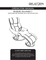 Preview for 1 page of RELAXZEN 60-443511 Operation Manual