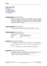 Preview for 2 page of Relectronic CDH 75 M User Manual