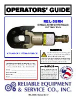 Preview for 1 page of Reliable Equipment & Service REL-58RH Operator'S Manual