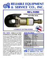 Preview for 4 page of Reliable Equipment & Service REL-58RH Operator'S Manual