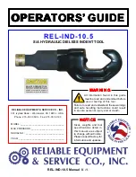 Preview for 1 page of Reliable Equipment & Service REL-IND-10.5 Operator'S Manual