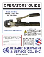 Preview for 1 page of Reliable Equipment REL-58MC Operator'S Manual