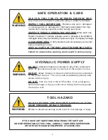 Preview for 6 page of Reliable Equipment REL-954RC Operator'S Manual