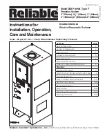 Preview for 1 page of Reliable DDX PrePaK Instructions For Installation, Operation Care And Maintenance