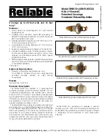 Preview for 1 page of Reliable DH80 Dry Manual