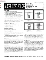 Preview for 1 page of Reliable F1 Standard Response Series Bulletin