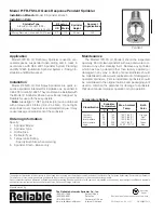 Предварительный просмотр 2 страницы Reliable F1FR-FS LO Bulletin