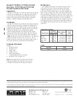 Preview for 3 page of Reliable F1FR-FS56 Manual