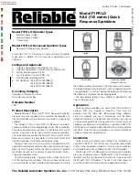 Reliable F1FR LO Series Bulletin предпросмотр