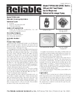 Preview for 1 page of Reliable F1FR56-300 QREC Series Bulletin