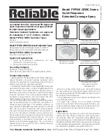 Preview for 1 page of Reliable F1FR56 QREC Series Quick Start Manual