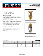 Preview for 1 page of Reliable F1FR80VdS Series Bulletin