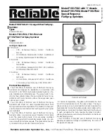 Reliable F1S5-FSLO Instruction Manual preview